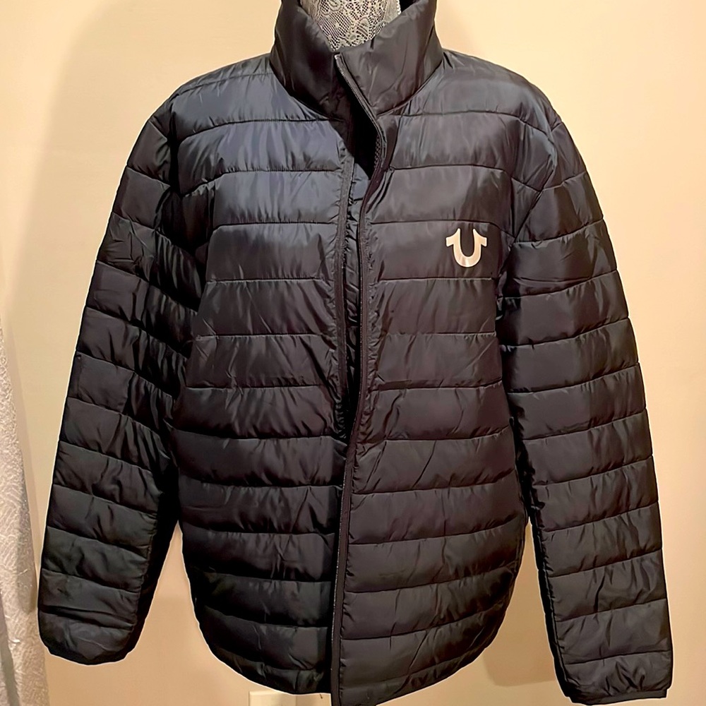 New- Never Worn True Religion Puffer Jacket Black